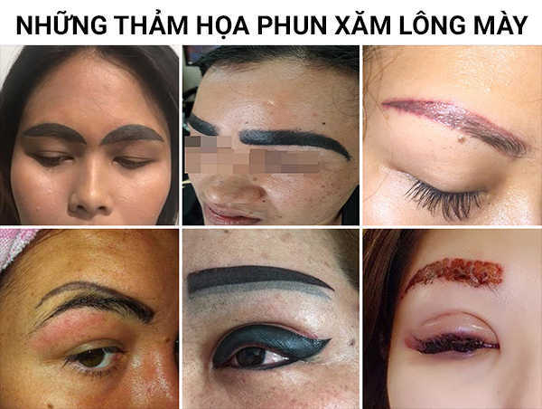 Xăm lông mày – Coi chừng rước họa vào thân